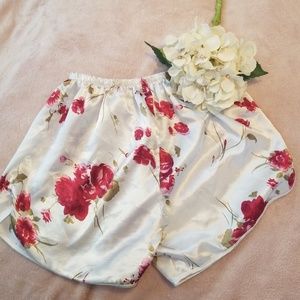Silk pajama shorts